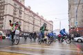Первый зимний Московский Велопарад