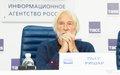 Пьер Ришар на пресс-конференции в ТАСС