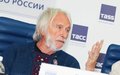 Пьер Ришар на пресс-конференции в ТАСС