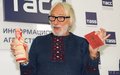 Пьер Ришар на пресс-конференции в ТАСС