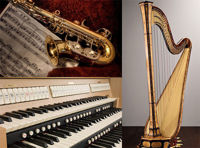Романтический вечер с арфой, органом и саксофоном. Кино and jazz